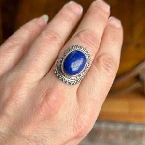 Sterling Silver Lapis Ring